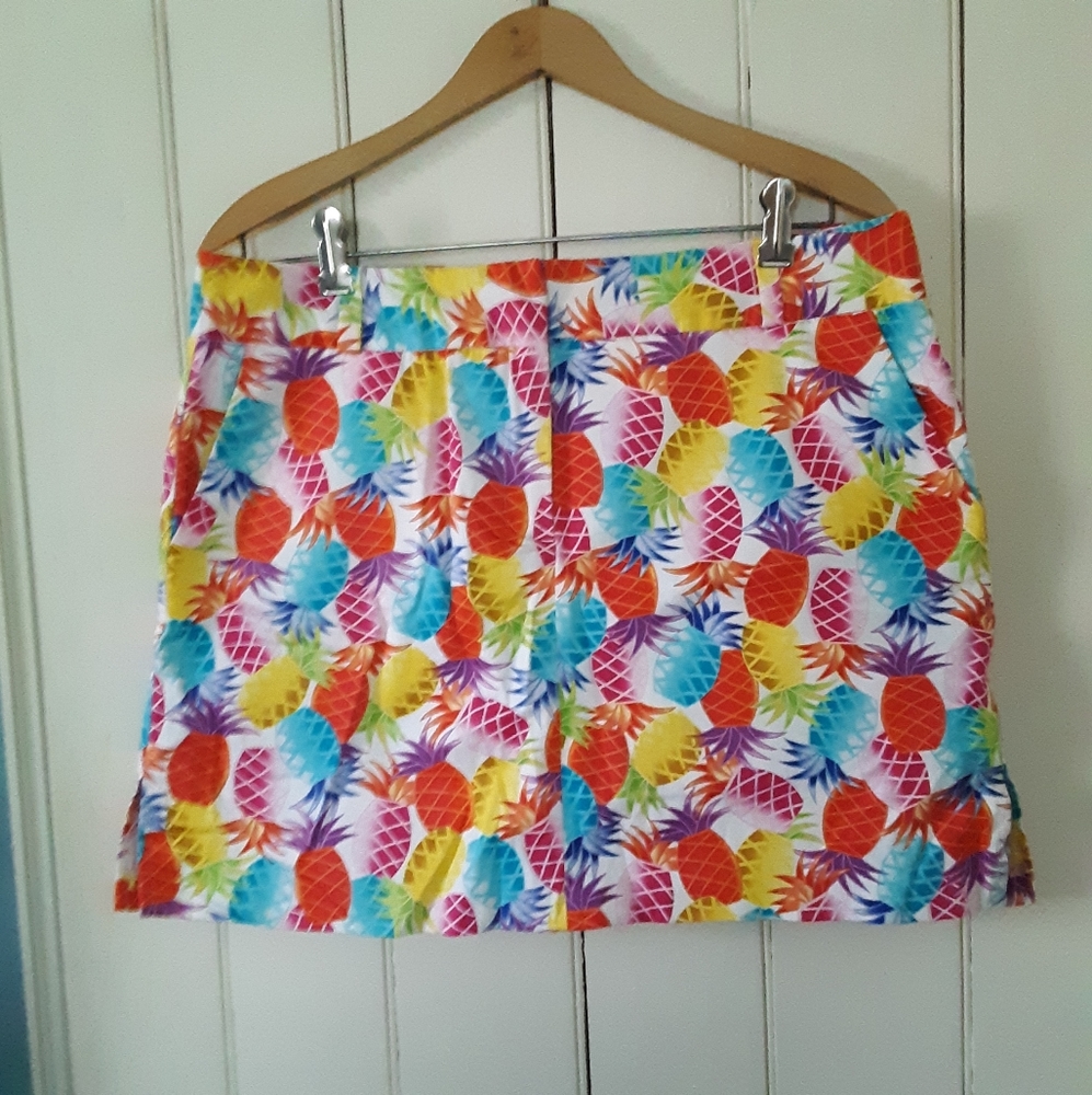 Rainbow pineapple y2k style skirt
